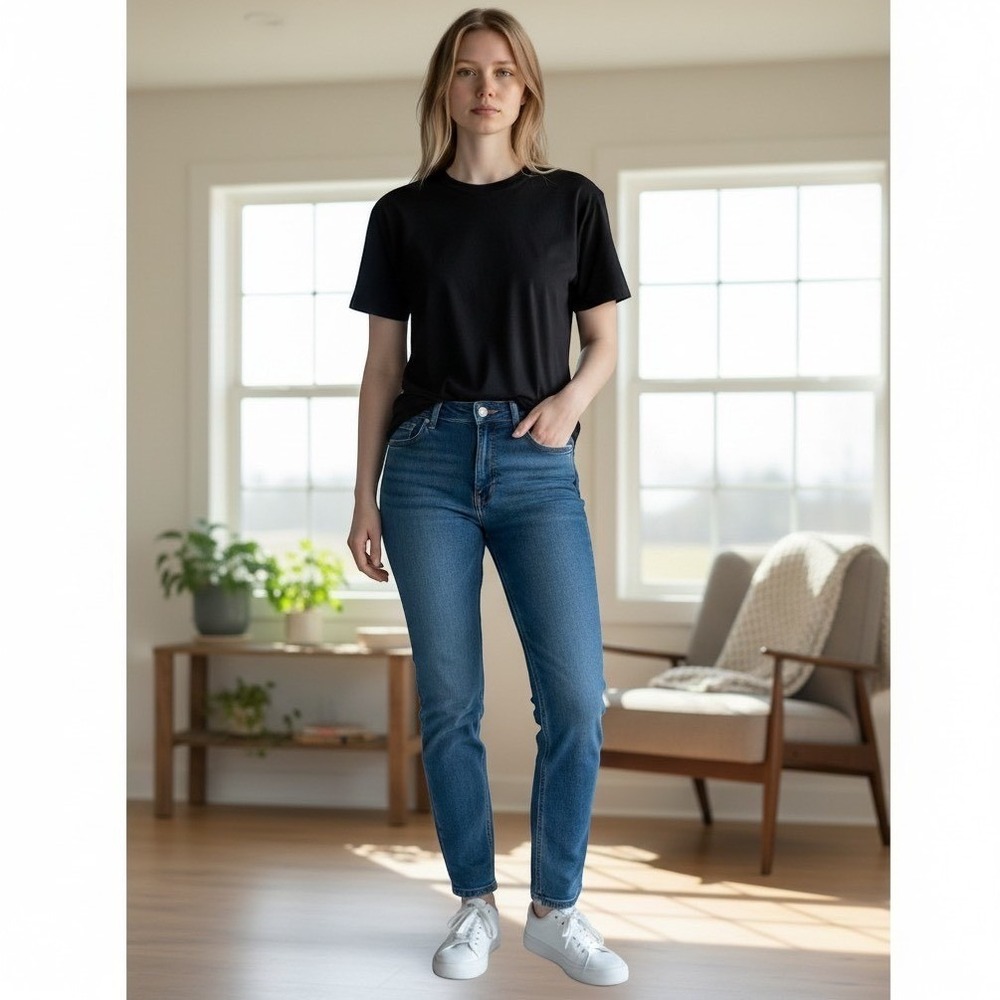 DKNY Jeans Women 24W Bleecker Shaping Skinny High Rise Dark Wash Ankle Denim NWT
